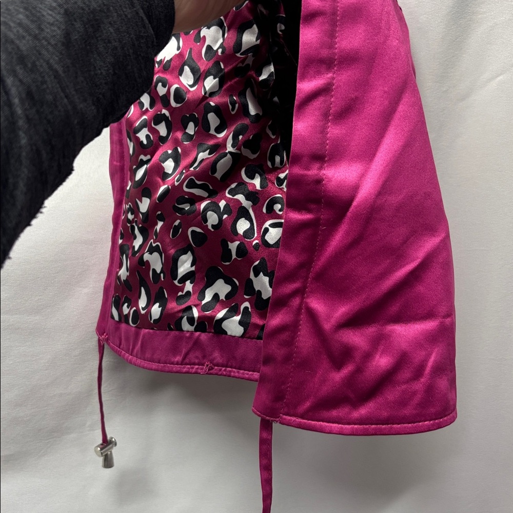 Dennis Basso Women's Magenta Trench Coat - Picture 8 of 8